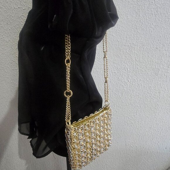 Authentic, Vintage Paco Rabanne for Walborg Metal Handbag, Purse, Evening, Alumi - Picture 10 of 13